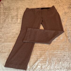 Express Burgundy Patterned Trousers